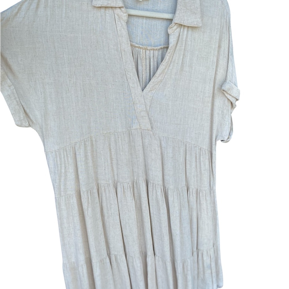 Umgee White Pleated Polo Tunic